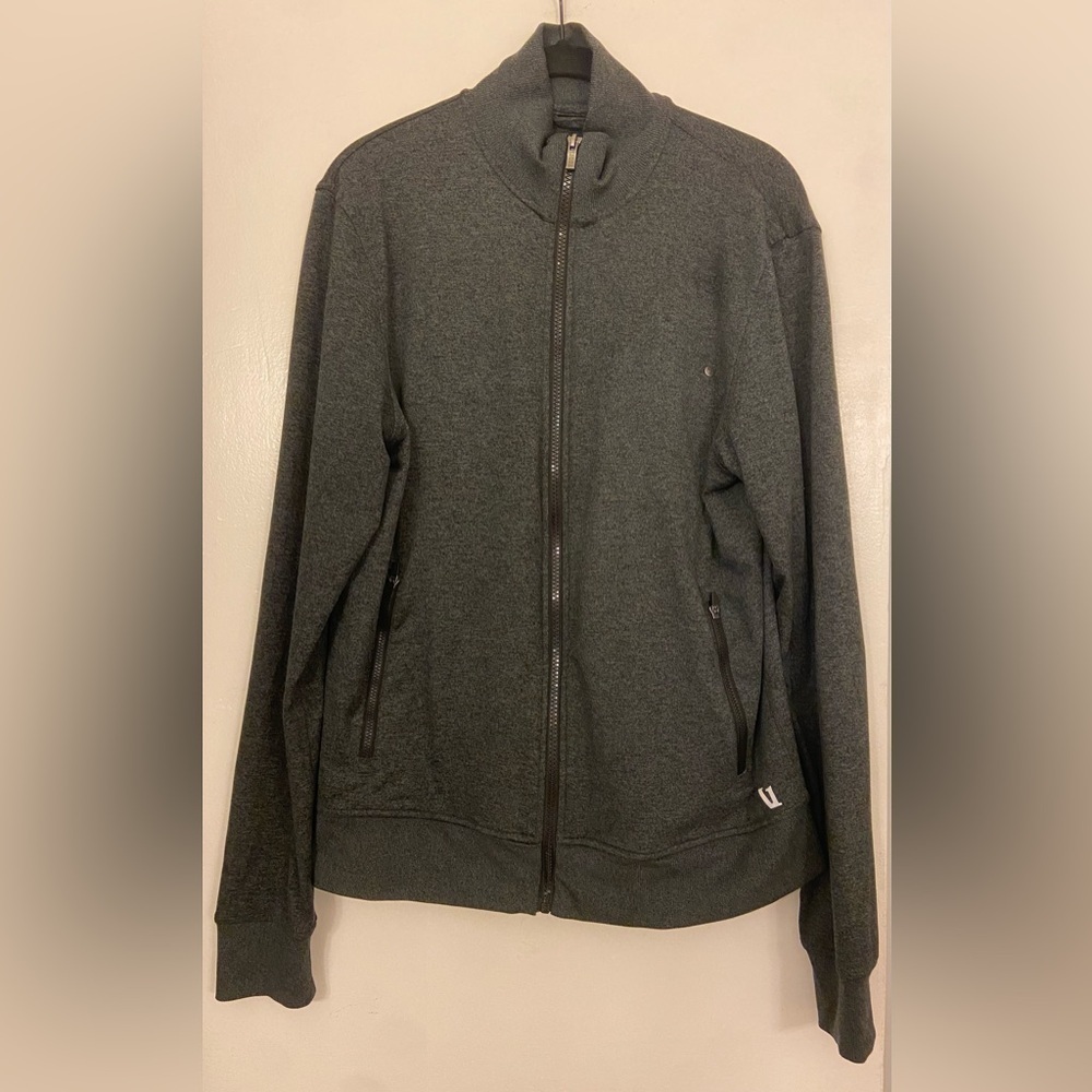 Vuori Dark Gray Zip-Up Jacket Size Medium